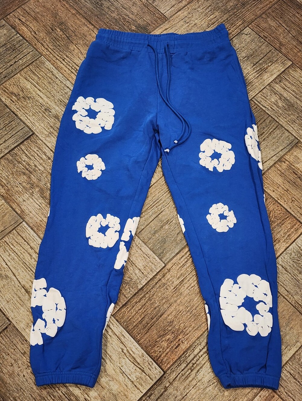 Denim Tears Blue Floral-Print Jogger Sweatpants Size XL
